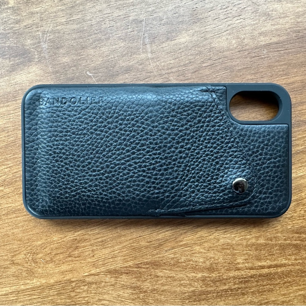 bandolier • iPhone XS wallet case black leather